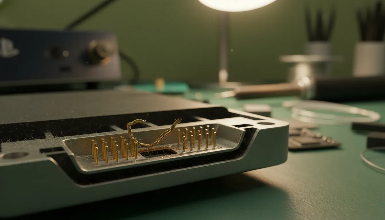 PS5 HDMI-Port Reparatur Wien – Mikrolötung am defekten Anschluss