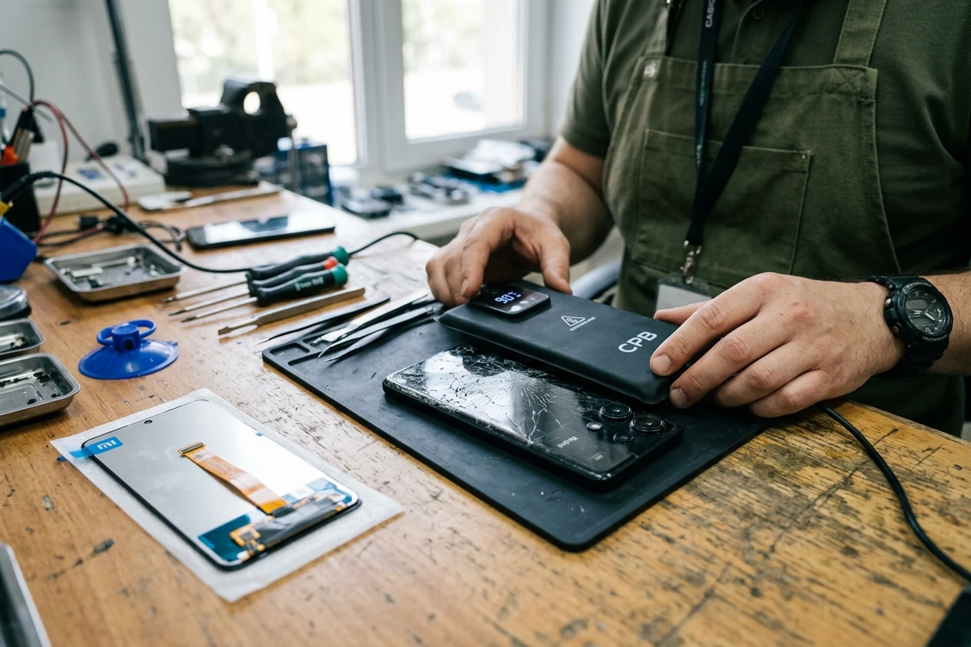 Xiaomi Redmi Display Reparatur in Wien — Reparo Festpreis Xiaomi Redmi Display Reparatur in Wien — Redmi Note 13 Pro Display-Tausch in der Werkstatt